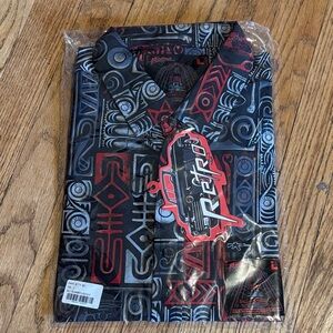 Etro Men's Casual Button Down Shirt - Black and Red